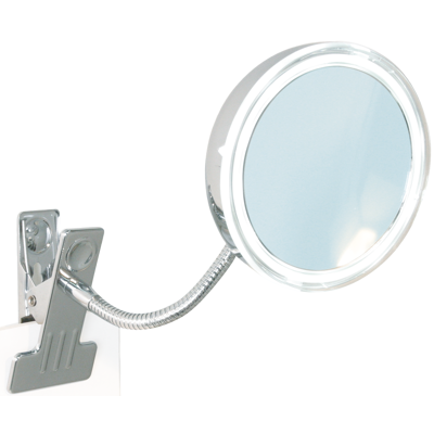 Miroir cosmétique Bravat ALIMOS - Grossissement 5x, Bras spiralé flexible, Éclairage LED - Publicité Miroir cosmétique Bravat ALIMOS - Grossissement 5x, Bras spiralé flexible, Éclairage LED - Publicité