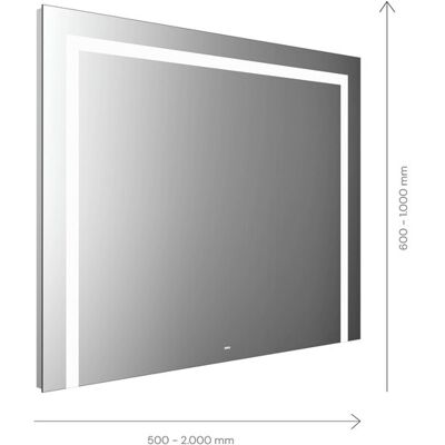 Miroir lumineux Emco MI 220 LED - 3 découpes - 700mm de haut - Publicité Miroir lumineux Emco MI 220 LED - 3 découpes - 700mm de haut - Publicité