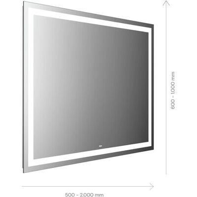 Miroir lumineux LED Emco MI 230 - Découpe lumineuse tout autour - Interrupteur tactile - Température réglable - Publicité Miroir lumineux LED Emco MI 230 - Découpe lumineuse tout autour - Interrupteur tactile - Température réglable - Publicité