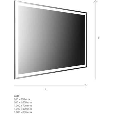 Miroir lumineux LED Emco MI 300+ - Tactile, 1300x800mm - Publicité Miroir lumineux LED Emco MI 300+ - Tactile, 1300x800mm - Publicité