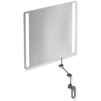 Hewi Miroir LED Incliné 600x540mm - Miroir - Publicité Hewi Miroir LED Incliné 600x540mm - Miroir - Publicité