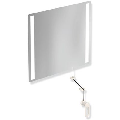 Miroir Pivotant LED Hewi 801 - Blanc - Série de Base - Publicité Miroir Pivotant LED Hewi 801 - Blanc - Série de Base - Publicité