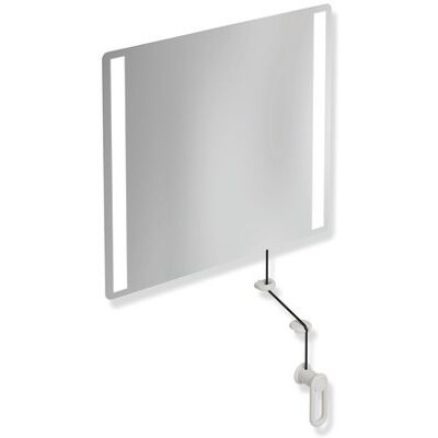 Hewi Modèle 801 Miroir Pivotant Lumineux - Fixation Murale 600x540mm - Publicité Hewi Modèle 801 Miroir Pivotant Lumineux - Fixation Murale 600x540mm - Publicité