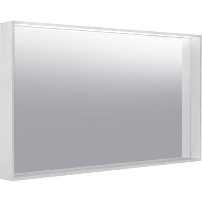 Miroir éclairé Keuco Argenté-gravé - Lumière réglable LED - Publicité Miroir éclairé Keuco Argenté-gravé - Lumière réglable LED - Publicité