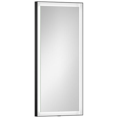 Miroir rectangulaire Laufen YVA H4484500YV4501 , 375 x 40 x 800 mm, éclairage LED, interrupteur tactile marche/arrêt/variateur, noir mat - Publicité Miroir rectangulaire Laufen YVA H4484500YV4501 , 375 x 40 x 800 mm, éclairage LED, interrupteur tactile marche/arrêt/variateur, noir mat - Publicité