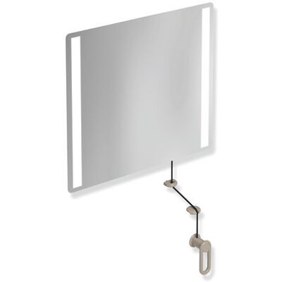 Miroir LED inclinable Hewi 801 - Accessoire salle de bain - Publicité Miroir LED inclinable Hewi 801 - Accessoire salle de bain - Publicité