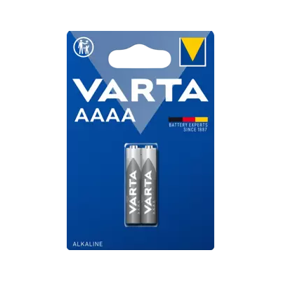 Varta ALCALINE Spécial AAAA 04061101402 A 1.5V/640mAh/AL-Mn 4061 Bli.2 - Publicité Varta ALCALINE Spécial AAAA 04061101402 A 1.5V/640mAh/AL-Mn 4061 Bli.2 - Publicité