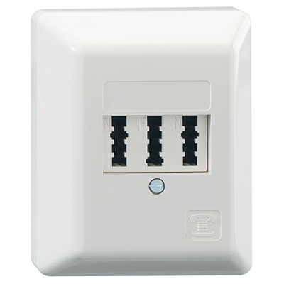 Rutenbeck Blanc 3x6 NFN Prise Murale - Accessoire Téléphonique - Publicité Rutenbeck Blanc 3x6 NFN Prise Murale - Accessoire Téléphonique - Publicité