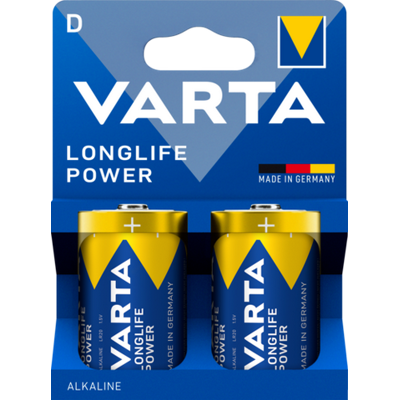 Varta Longlife Power Mono 04920121412 - Man 1,5 V 4920 Blister 2 - Publicité Varta Longlife Power Mono 04920121412 - Man 1,5 V 4920 Blister 2 - Publicité