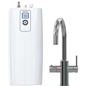 Eltron STIEBEL ELTRON nouveau système d'eau bouillante HOT 2,6 N Premium + 3in1 c 206270 chromé , eau chaude (95 °C) en une seconde, ensemble avec appareil à eau chaude et robinet spécial pour la cuisine, testé TÜV