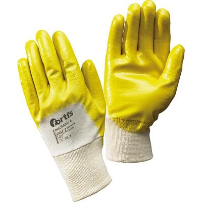Gant nitrile FORTIS 4317784794220 jaune, taille 7 - Publicité Gant nitrile FORTIS 4317784794220 jaune, taille 7 - Publicité