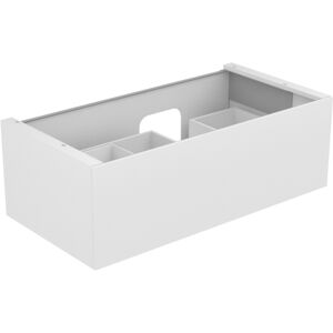 Keuco Edition 11 meuble sous-lavabo 31254390100 assorti au lavabo sur mesure Varicor Découpe siphon pour meuble sous vasque à droite 2000 avec technologie d'ouverture push-to-open 2000 (190 x 70 x 413 mm) fonction marche-arrêt automatique Couleur de lumière blanche chaude image