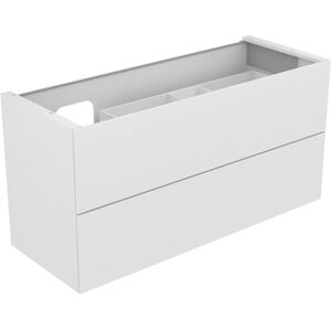 Keuco Edition 11 meuble sous-lavabo 31268370100 assorti au lavabo sur mesure Varicor Découpe siphon pour meuble sous vasque à gauche 2 coulissants avant avec technologie d'ouverture push-to-open avec piège à odeurs en plastique 2000 2000 / 4  image