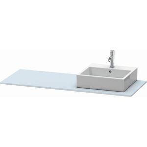 console XSquare XS060GR9797 140x55cm, avec decoupe 2000 , droite, finition XSquare Duravit satine