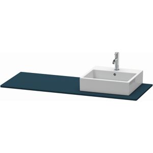 console XSquare XS060GR9898 140x55cm, avec decoupe 2000 , droite, finition satinee XSquare Duravit