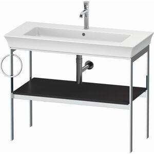 Duravit White Tulip console de lavabo WT4544L5858 98,4 x 45 cm, Graphit mat, sur pied, metal, 2000 porte-serviettes gauche