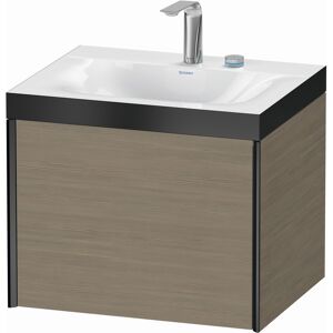 XViu Duravit vasque XV4609EB235P 60x48cm, 2000 , 2 trous pour robinetterie, noir mat, Cadres P, chene terra