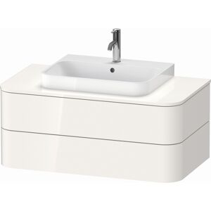 Duravit Happy D.2 Plus meuble sous-vasque HP497102222 100x55cm, pour console, 2 tiroirs, pour vasque a poser, blanc high gloss