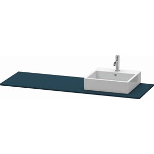 console XSquare XS060HR9898 160x55cm, avec decoupe 2000 , droite, finition XSquare Duravit satine