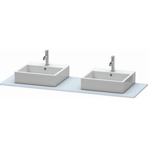 console XSquare XS063HB9797 160x55cm, avec deux decoupes, finition XSquare Duravit satine