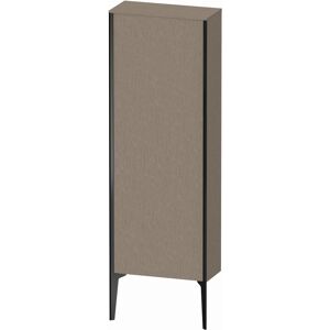 XViu Duravit 50x133x24cm de XV1316RB211 haute armoire, 2000 porte, noir mat, stop a droite, cachemire chene