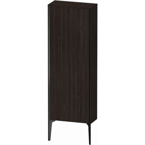 XViu Duravit 50x133x24cm de XV1316RB269 haute armoire, 2000 porte, noir mat, stop a droite, noyer brosse