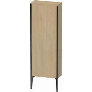 XViu Duravit 50x133x24cm de XV1316RB271 haute armoire, 2000 porte, noir mat, stop a droite, le chene mediterraneen