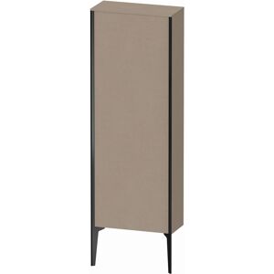 XViu Duravit 50x133x24cm de XV1316RB275 haute armoire, 2000 porte, noir mat, stop a droite, linge