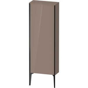 XViu Duravit 50x133x24cm de XV1316RB286 haute armoire, 2000 porte, noir mat, stop a droite, a haute brillance cappucino