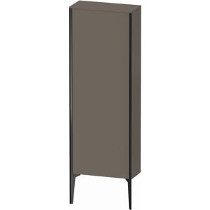 XViu Duravit 50x133x24cm de XV1316RB290 haute armoire, 2000 porte, noir mat, stop a droite, gris mat flanelle soie