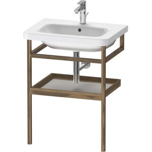 Duravit DuraStyle porte-serviettes DS988100777 59 x 44 cm, gris beton mat / noyer americain, avec etagere