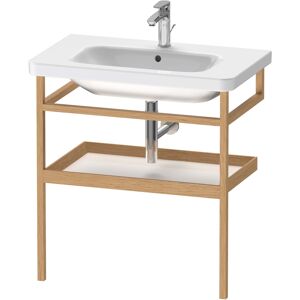 Duravit DuraStyle porte-serviettes DS988202276 74 x 44 cm, blanc brillant / chene massif, avec etagere