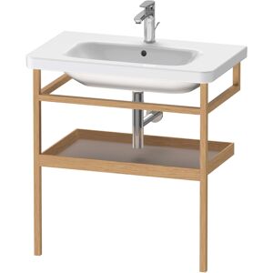 Duravit DuraStyle porte-serviettes DS988204376 74 x 44 cm, basalte mat / chene massif, avec etagere