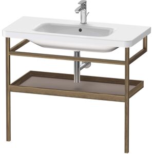 Duravit DuraStyle porte-serviettes DS988304377 94 x 44 cm, basalte mat / noyer americain, avec etagere