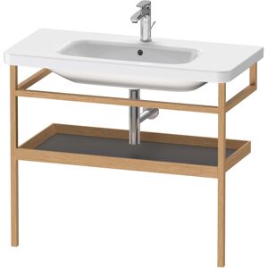 Duravit DuraStyle porte-serviettes DS988304976 94 x 44 cm, graphite mat / chene massif, avec etagere