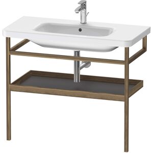 Duravit DuraStyle porte-serviettes DS988304977 94 x 44 cm, graphite mat / noyer americain, avec etagere