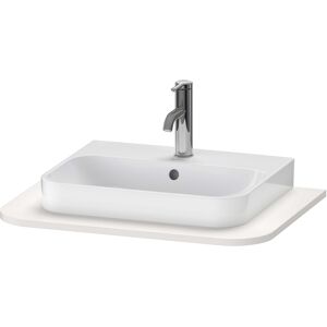 Console de lavabo Duravit Happy D.2 Plus HP031B03939 65x48cm, avec 1 decoupe, nordic blanc