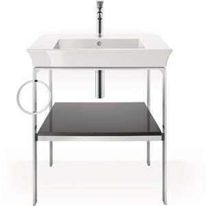 Duravit White Tulip console de lavabo WT4543LH2H2 68,4 x 45 cm, gris pierre brillant, sur pied, metal, 2000 porte-serviettes gauche