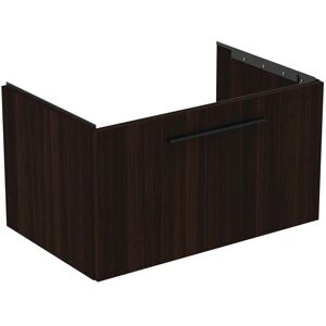 Ideal Standard life B meuble double vasque T5271NW 1 tiroir, 80 x 50,5 x 44 cm, chene cafe