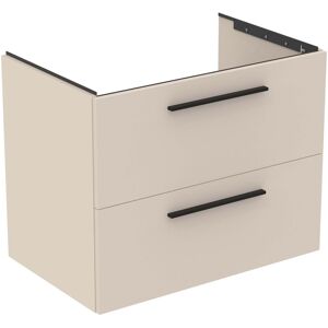 Ideal Standard life B meuble double vasque T5272NF 2 tiroirs, 80 x 50,5 x 63 cm, beige sable mat