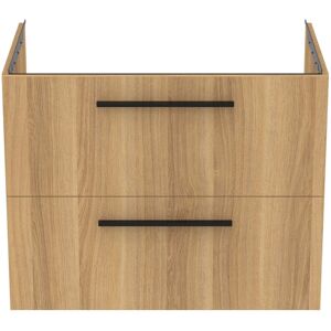 Ideal Standard life B meuble double vasque T5272NX 2 tiroirs, 80 x 50,5 x 63 cm, chene naturel