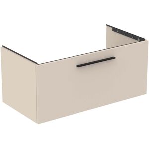 Ideal Standard life B meuble double vasque T5275NF 1 tiroir, 100 x 50,5 x 44 cm, beige sable mat