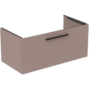 Ideal Standard life B meuble double vasque T5275NH 1 tiroir, 100 x 50,5 x 44 cm, grege mat