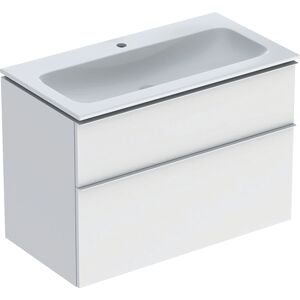 Geberit iCon meuble-lavabo 502337013 90x63x48cm, blanc , blanc mat, poignee blanc mat
