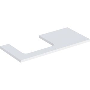 Geberit One plate 505304002 105 x 3 x 47 cm, blanc /laque mat, decoupe a gauche