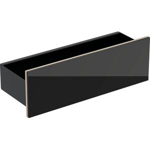 Geberit Acanto panneau mural 500617161 45x14.8x16 cm, verre noir - noir mat