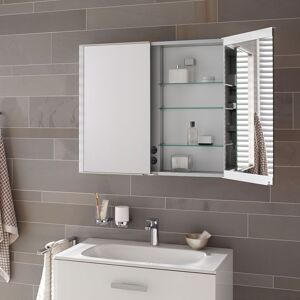 Keuco Royal Match armoire de toilette avec miroir 12801171301 montage au mur, 650x700x160 mm