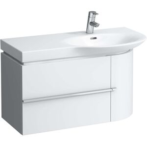 Meuble lavabo LAUFEN Case for Palace H4015010754751 84 x 45 x 37,5 cm, porte 2000 a droite, tiroir 2000 a gauche, finition brillante blanc