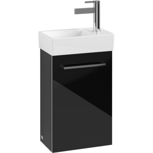 Villeroy und Boch Avento Villeroy et Boch vasque A87600B3 34 x 51,4 x 20,2 cm, 2000 gauche, porte match2, Crystal Black