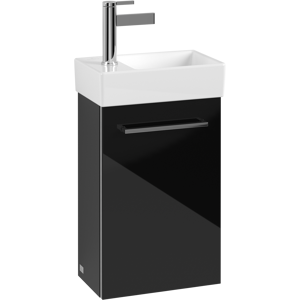 Villeroy und Boch Avento Villeroy et Boch vasque A87601B3 34 x 51,4 x 20,2 cm, 2000 a droite, porte match2, Crystal Black